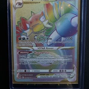 Mint Pokemon VSTAR Card with Holographic Design
